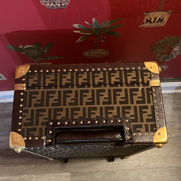 Fendi unisex FF Zucca monogram logo luggage trunk briefcase bag !collectable! - Picture 14 of 17